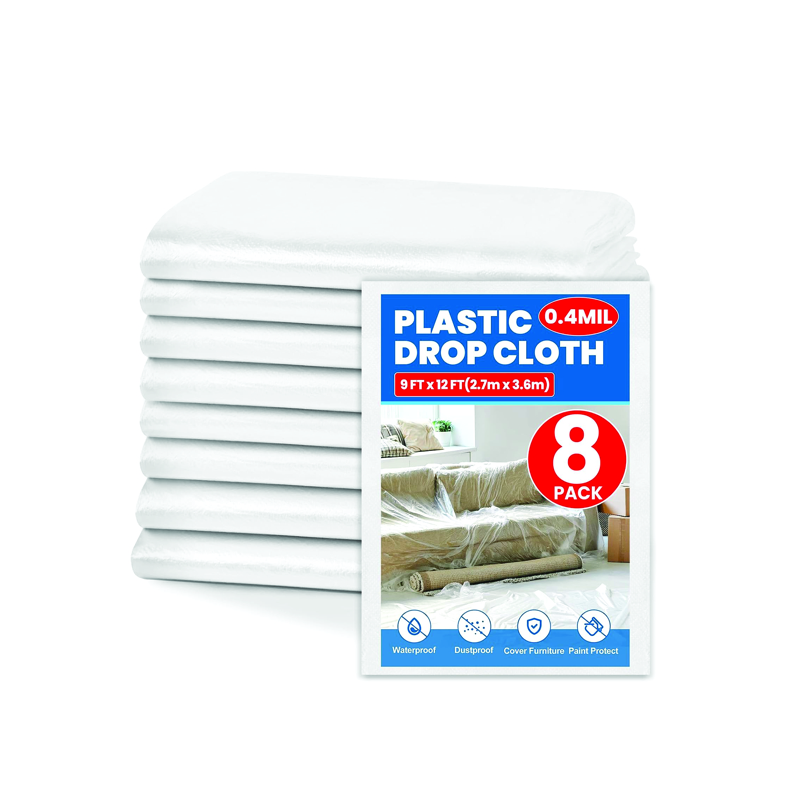 Plastic drop cloth